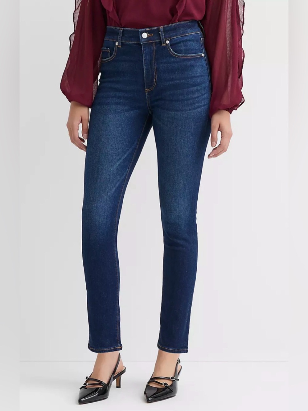 LOFT NWOT Dark Blue Ankle Skinny Jeans